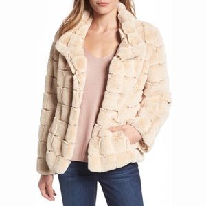Kristen Blake faux fur coat